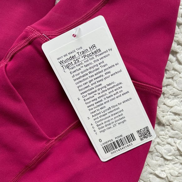 LAST CHANCE NWT Wunder Train High-Rise Tight with Pockets 25", Size 0 - Picture 2 of 4